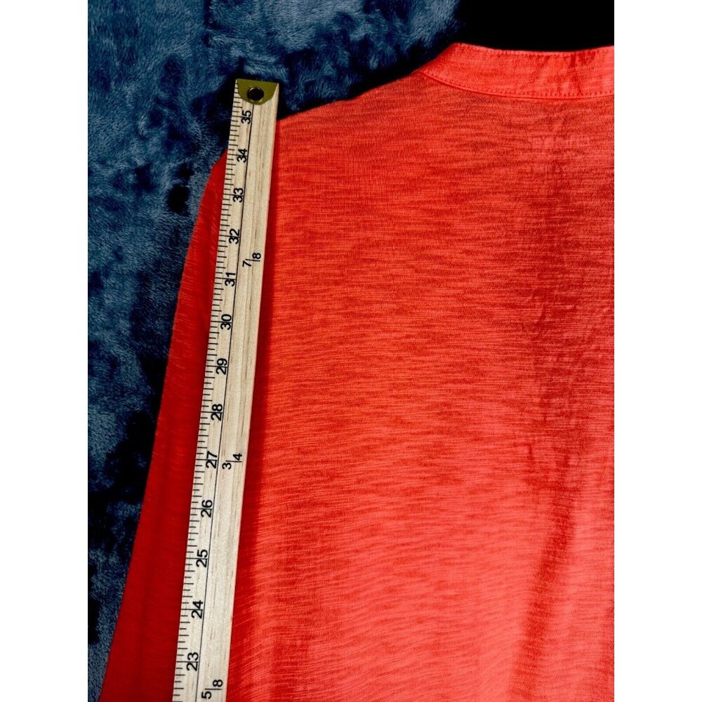 Chico’s The Ultimate Tee Women's Top Size 2 Large Orange 3/4 Sleeve - Picture 9 of 15